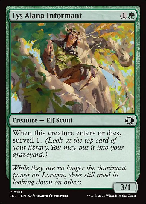 Lys Alana Informant - Lorwyn Eclipsed Magic card