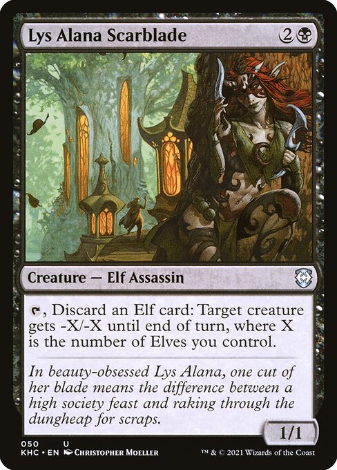 Lys Alana Scarblade - Kaldheim Commander Magic card