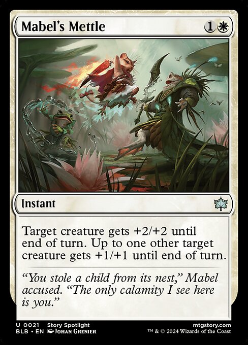 Mabel's Mettle - Bloomburrow Magic card