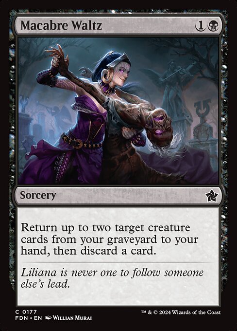 Macabre Waltz - Foundations Magic card