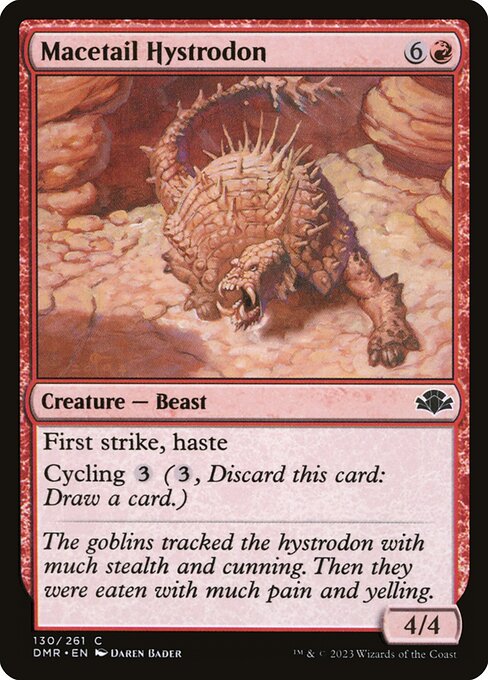 Macetail Hystrodon - Dominaria Remastered Magic card