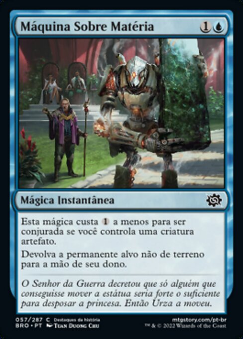 Máquinas sobre la materia (Machine Over Matter) - The Brothers' War (#57) - Illustrated by Tuan Duong Chu - Magic: The Gathering Card