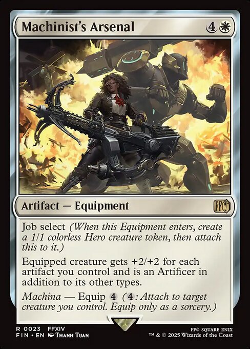 Machinist's Arsenal - Final Fantasy (#23) - Illustrated by Thanh Tuấn - Magic: The Gathering Card