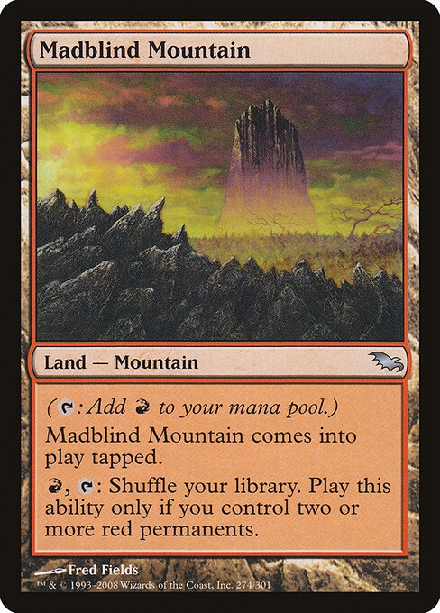 Madblind Mountain - Shadowmoor Magic card