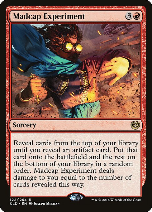Madcap Experiment - Kaladesh (#122) - Illustrated by Joseph Meehan - Magic: The Gathering Card