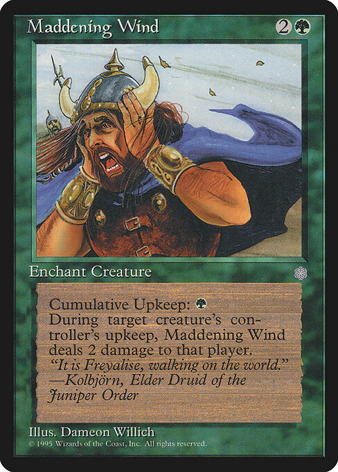 Maddening Wind - Ice Age Magic card