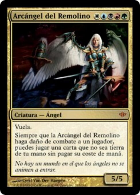 Arcángel del Remolino (Maelstrom Archangel) - Conflux (#115) - Illustrated by Cyril Van Der Haegen - Magic: The Gathering Card