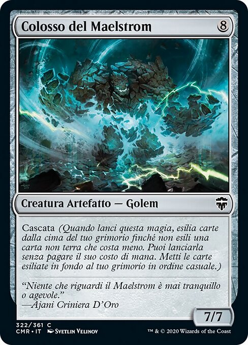 Colosso del Maelstrom (Maelstrom Colossus) - Commander Legends (#322) - Illustrated by Svetlin Velinov - Magic: The Gathering Card