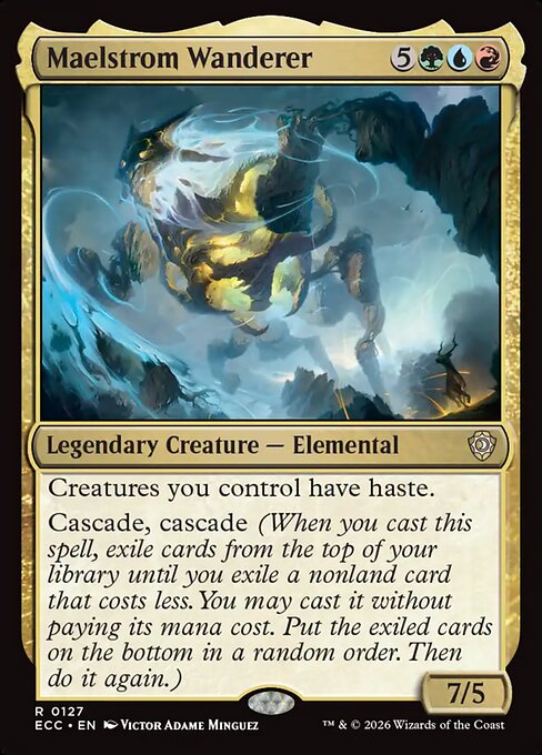 Maelstrom Wanderer - Lorwyn Eclipsed Commander (#127) - Illustrated by Victor Adame Minguez - Magic: The Gathering Card
