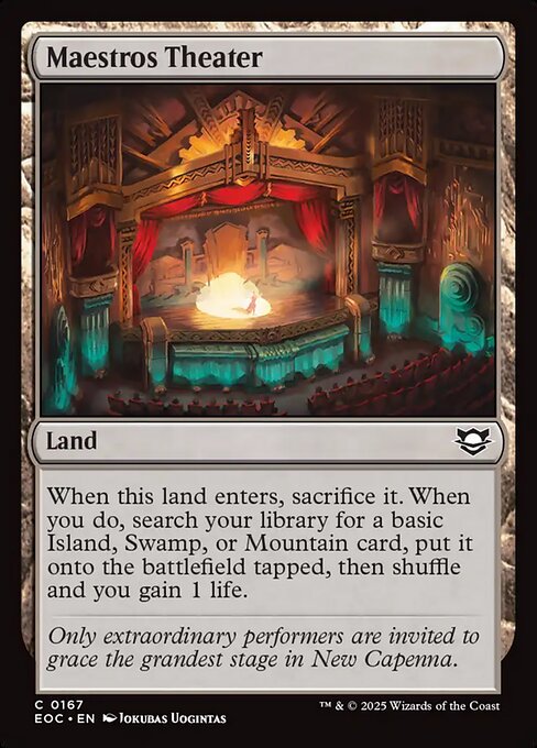 Maestros Theater - Edge of Eternities Commander Magic card