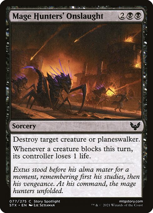 Mage Hunters' Onslaught - Strixhaven: School of Mages Magic card