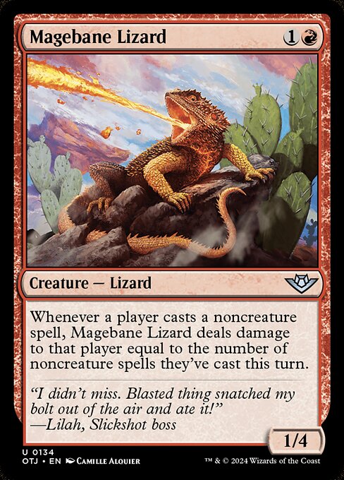 Magebane Lizard - Outlaws of Thunder Junction Magic card