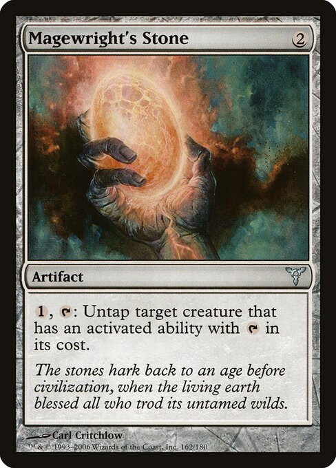 Magewright's Stone - Dissension (#162) - Illustrated by Carl Critchlow - Magic: The Gathering Card