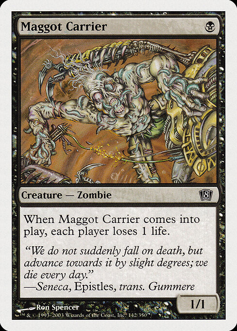 Maggot Carrier - Eighth Edition Magic card