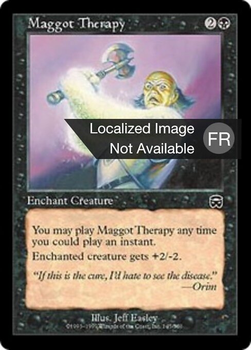 Verminothérapie (Maggot Therapy) - Mercadian Masques (#145) - Illustrated by Jeff Easley - Magic: The Gathering Card