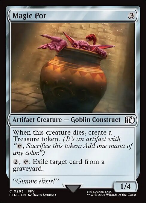 Magic Pot - Final Fantasy (#263) - Illustrated by David Astruga - Magic: The Gathering Card