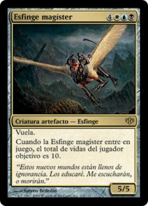 Magister sphinx (Magister Sphinx) - Double Masters 2022 (#519) - Illustrated by Steven Belledin - Magic: The Gathering Card