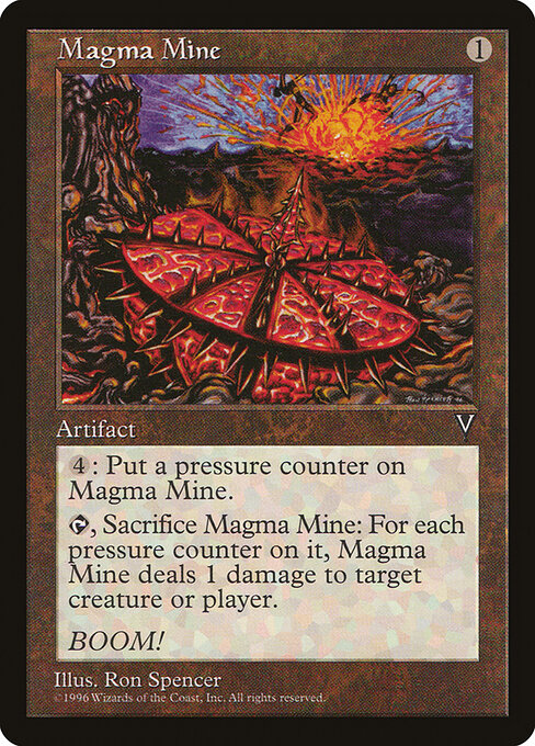 Mine à magma (Magma Mine) - Visions (#149) - Illustrated by Ron Spencer - Magic: The Gathering Card