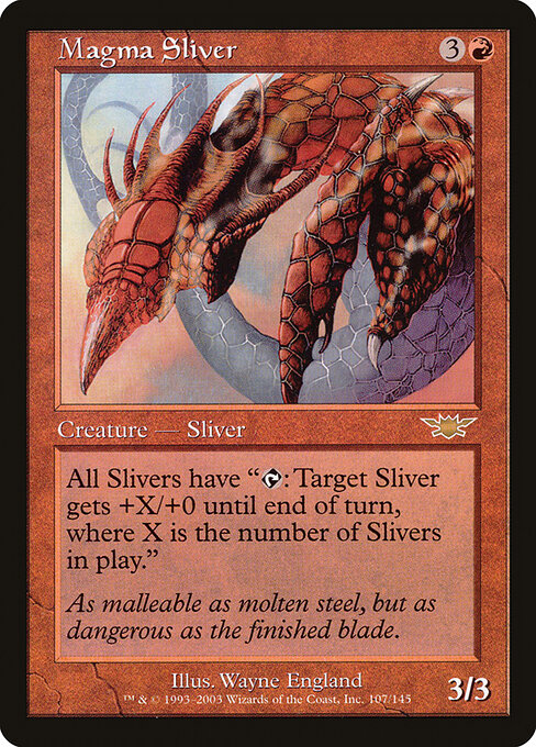 Magma Sliver - Legions Magic card