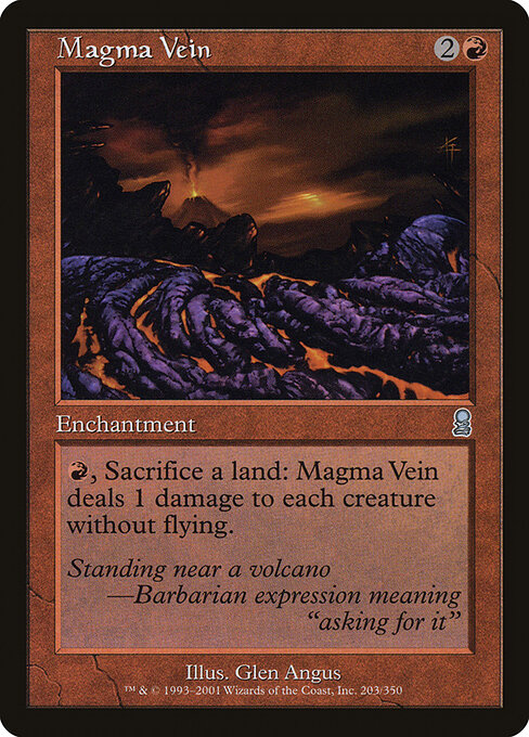 Magma Vein - Odyssey Magic card