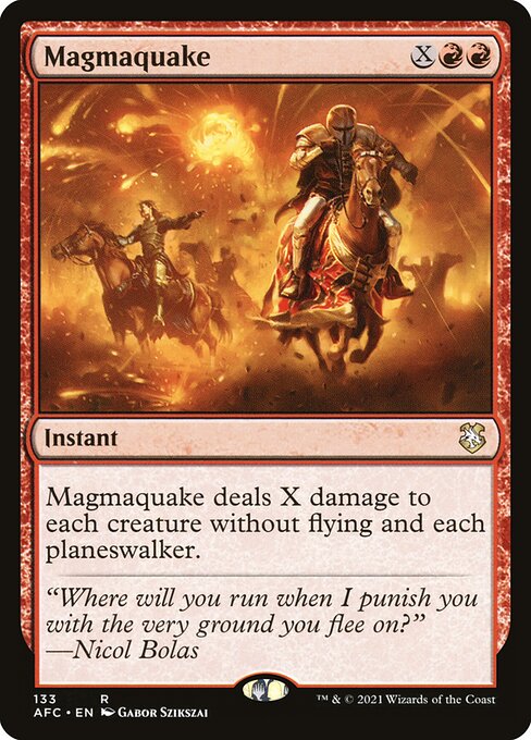 Magmaquake - Forgotten Realms Commander Magic card