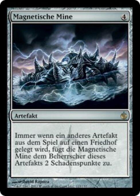 Mina Magnetica (Magnetic Mine) - Mirrodin Besieged (#113) - Illustrated by David Rapoza - Magic: The Gathering Card