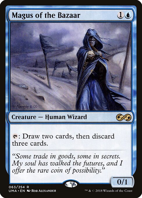 Magus of the Bazaar - Ultimate Masters (#63) - Illustrated by Rob Alexander - Magic: The Gathering Card