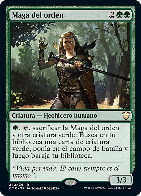 Maga del orden (Magus of the Order) - Commander Legends (#242) - Illustrated by Tomasz Jedruszek - Magic: The Gathering Card