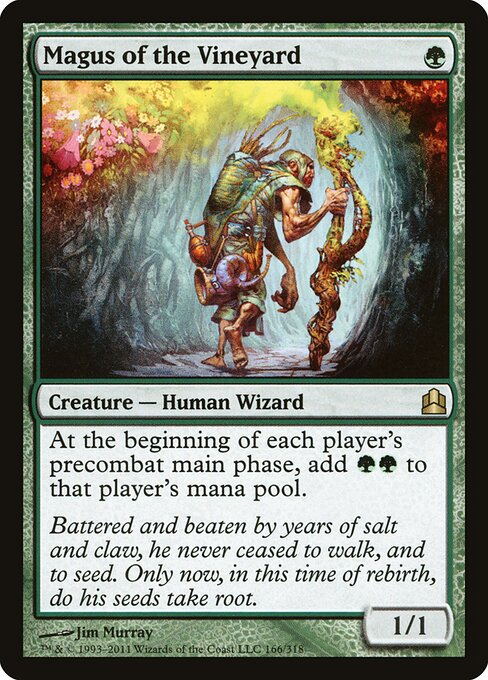 Magus of the Vineyard - Commander 2011 (#166) - Illustrated by Jim Murray - Magic: The Gathering Card