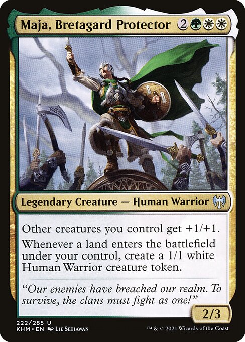 Maja, Bretagard Protector - Kaldheim Magic card