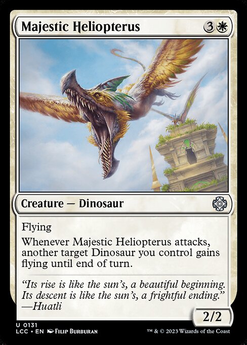 Majestic Heliopterus - The Lost Caverns of Ixalan Commander (#131) - Illustrated by Filip Burburan - Magic: The Gathering Card