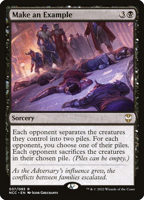 Make an Example - New Capenna Commander Magic card