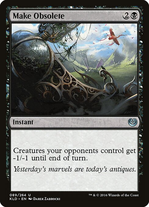 Make Obsolete - Kaladesh (#89) - Illustrated by Darek Zabrocki - Magic: The Gathering Card