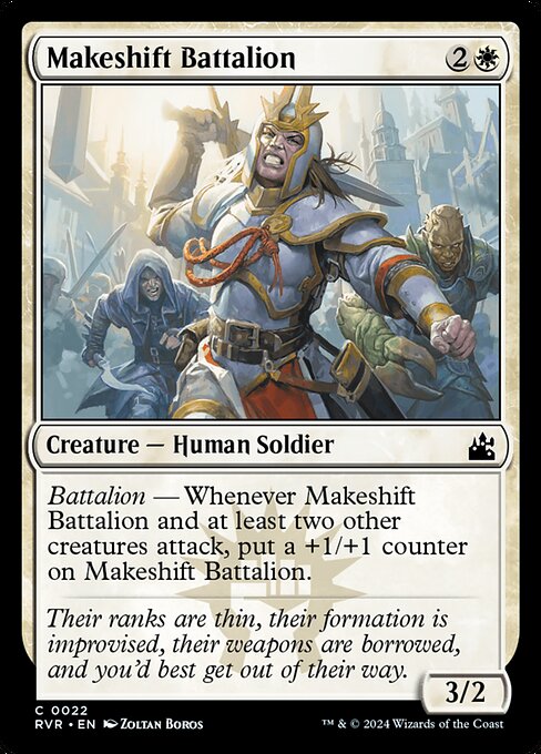 Makeshift Battalion - Ravnica Remastered Magic card