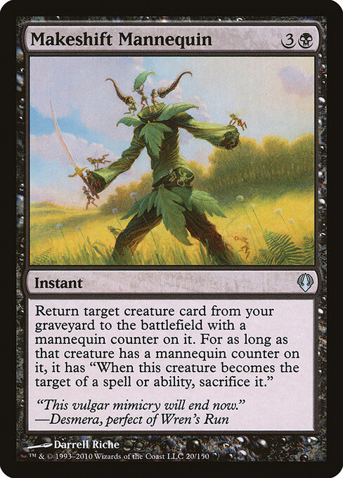 Makeshift Mannequin - Archenemy (#20) - Illustrated by Darrell Riche - Magic: The Gathering Card