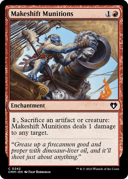 Makeshift Munitions - Commander Masters Magic card