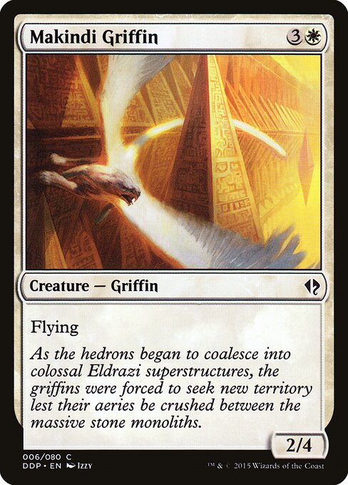Makindi Griffin - Duel Decks: Zendikar vs. Eldrazi Magic card