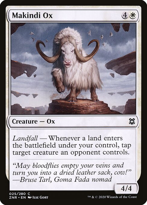 Makindi Ox - Zendikar Rising Magic card