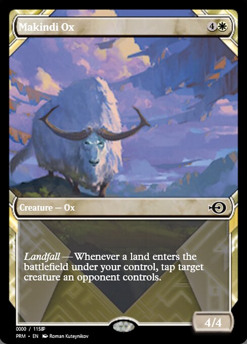 马钦迪牛 (Makindi Ox) - Zendikar Rising (#25) - Illustrated by Ilse Gort - Magic: The Gathering Card