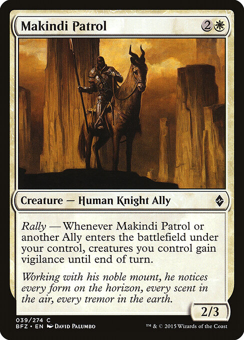 Makindi Patrol - Battle for Zendikar Magic card