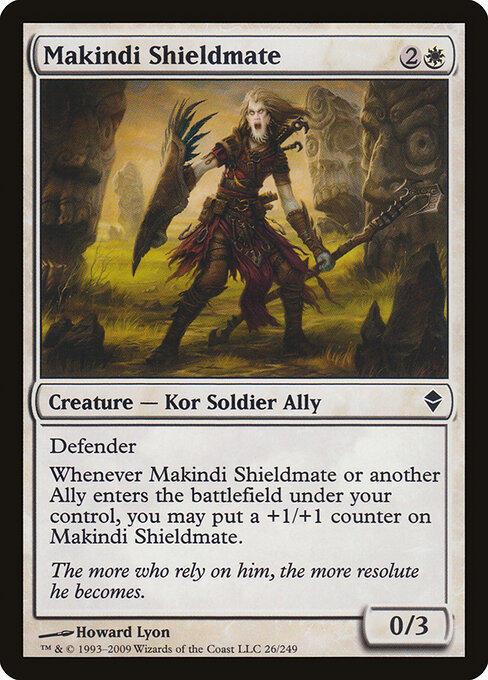Makindi Shieldmate - Zendikar Magic card