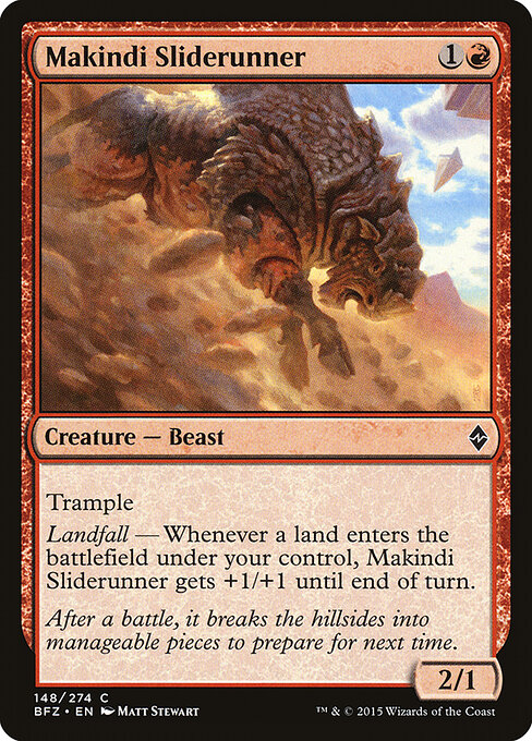 Makindi Sliderunner - Battle for Zendikar Magic card