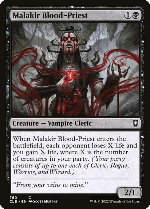 Malakir Blood-Priest - Commander Legends: Battle for Baldur's Gate Magic card