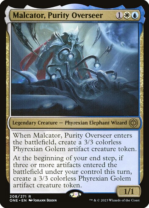 Malcator, Purity Overseer - Phyrexia: All Will Be One (#208) - Illustrated by Johann Bodin - Magic: The Gathering Card