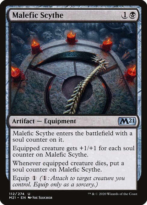 Malefic Scythe - Core Set 2021 Magic card