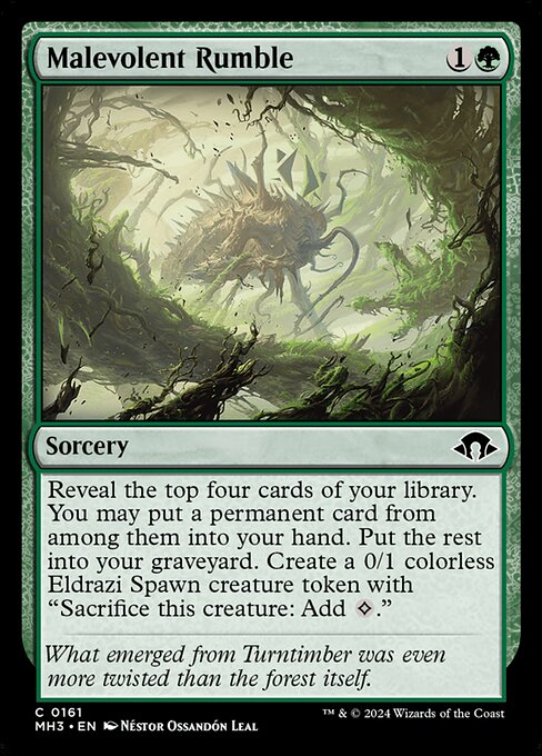 Estrondo Malévolo (Malevolent Rumble) - Modern Horizons 3 (#161) - Illustrated by Néstor Ossandón Leal - Magic: The Gathering Card