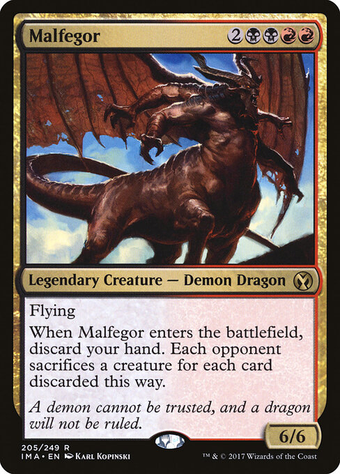 Malfegor - Iconic Masters Magic card