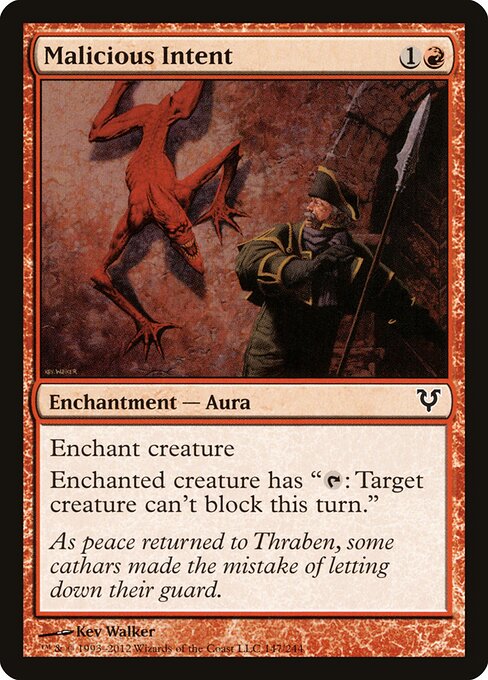 Malicious Intent - Avacyn Restored Magic card