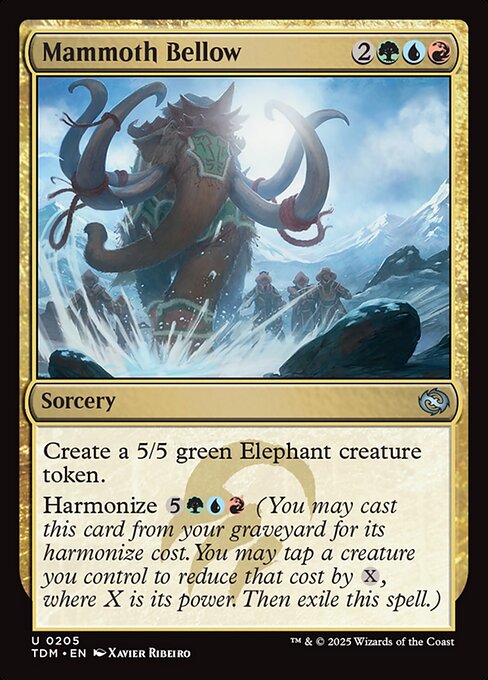 Mammoth Bellow - Tarkir: Dragonstorm Magic card