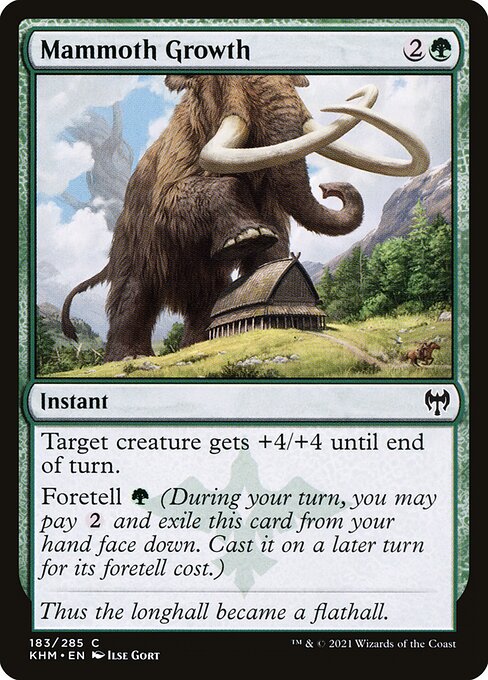 Mammoth Growth - Kaldheim Magic card